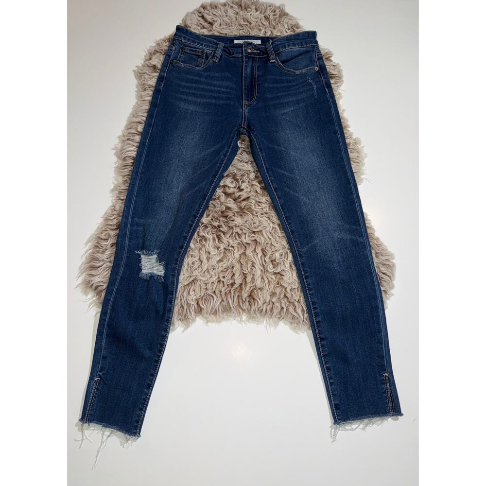 Stetson women’s distressed high rise skinny jeans